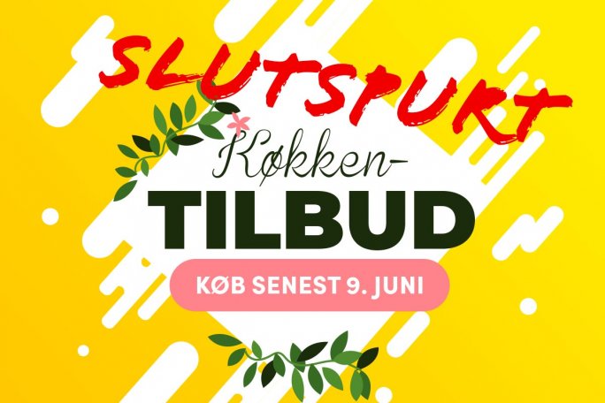 Køb nyt køkken i Laser- eller Inline-serier til fantastiske kampagnepriser - slutspurt