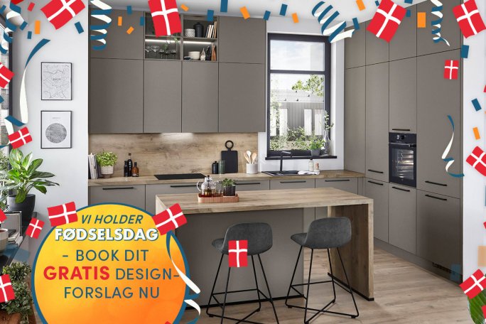 Fødselsdag med tilbud på køkken hos Vordingborg Køkkenet